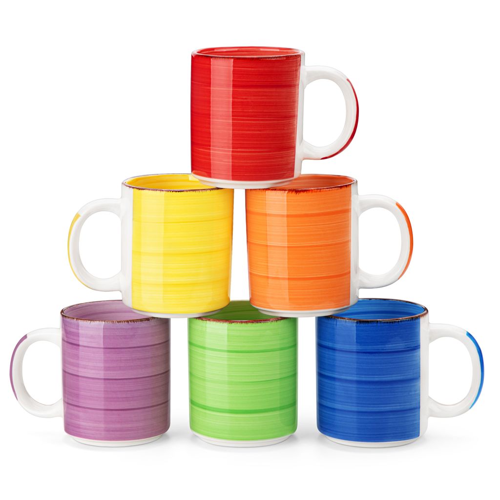 Tasses à café en faïence, vancasso Set de 6 tasses, 480ml Image du produit 