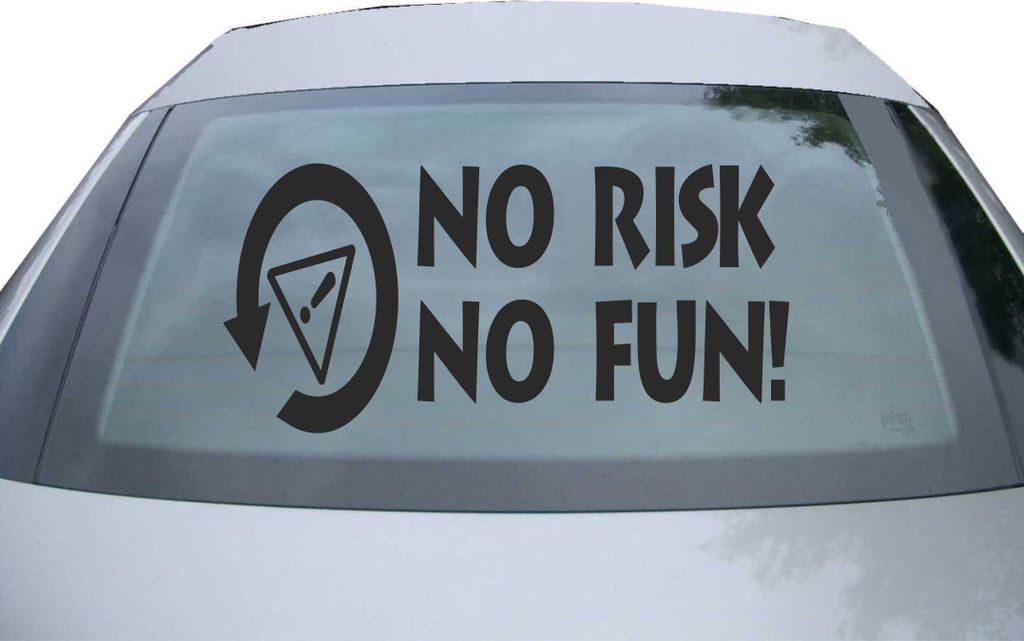 Indigos UG - Aufkleber Heckscheibe & Motorklappe DE6229 - schwarz - 600x285 mm - no risk no fun! - Auto Scheiben Fenster Heckklappe Tuning Racing J...