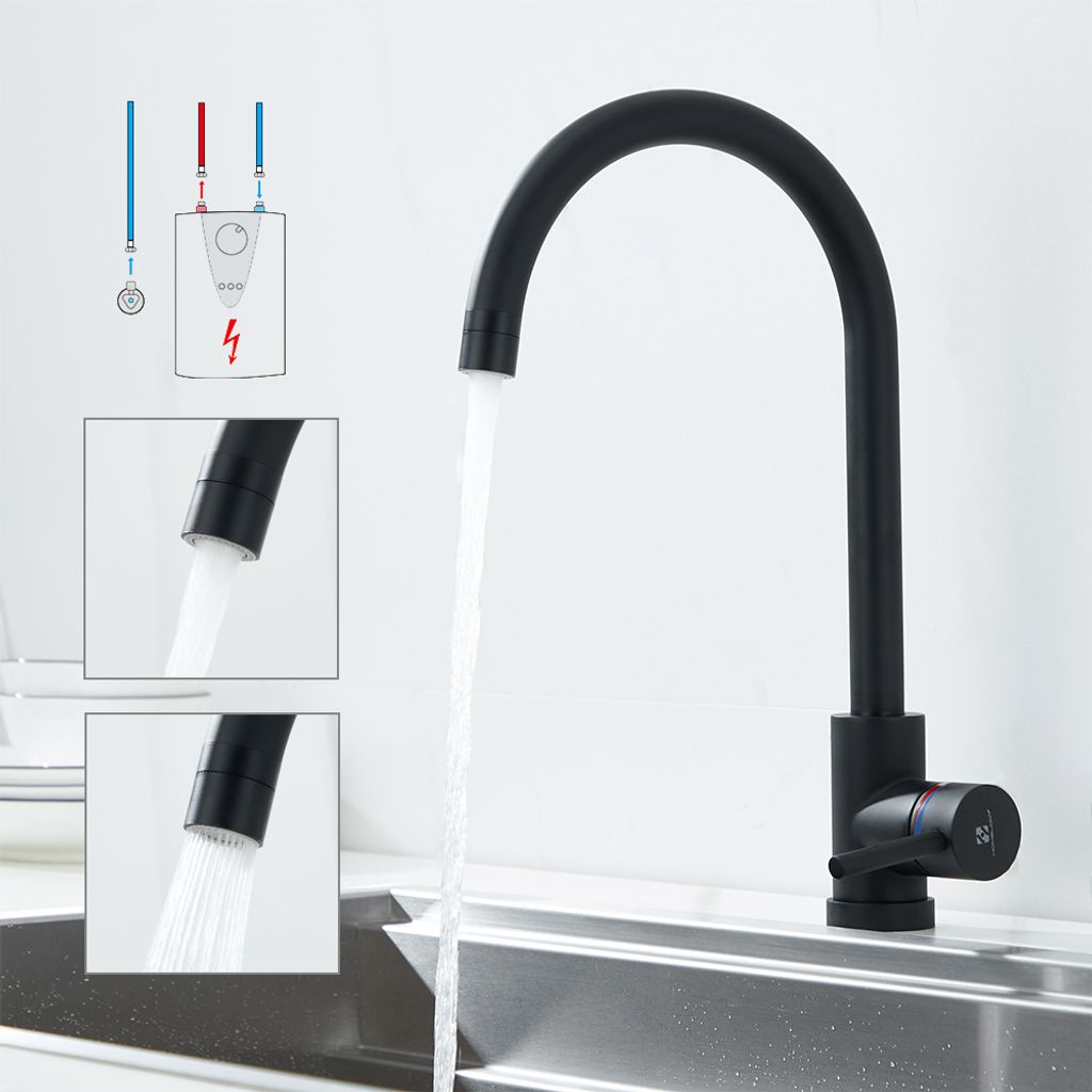 Niederdruck Küchenarmatur Wasserhahn Flexibel Mischbatterie Spültischarmatur Neu 