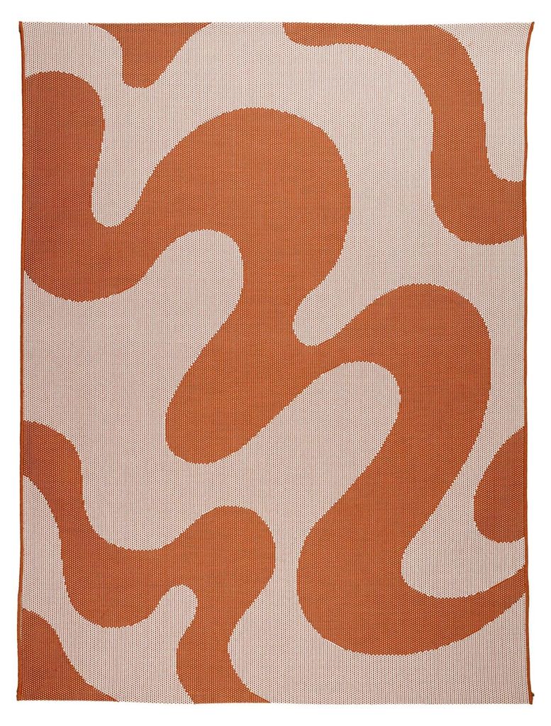 In- & Outdoor Teppich - Summer Swirl Terracotta Produktbild 