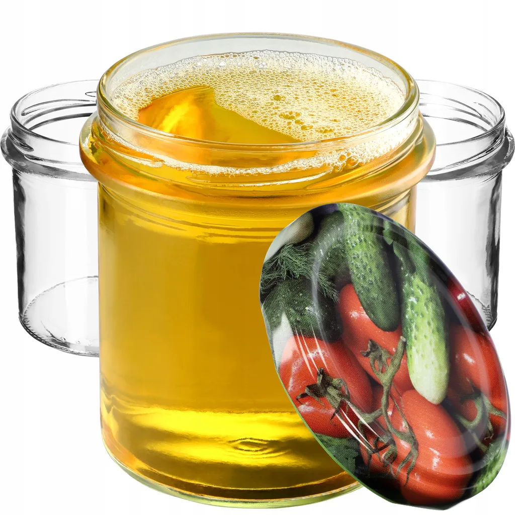 Vasetti Vetro 350ml KADAX per Regali Fai da Te - Tappo fi82mm Ermetico