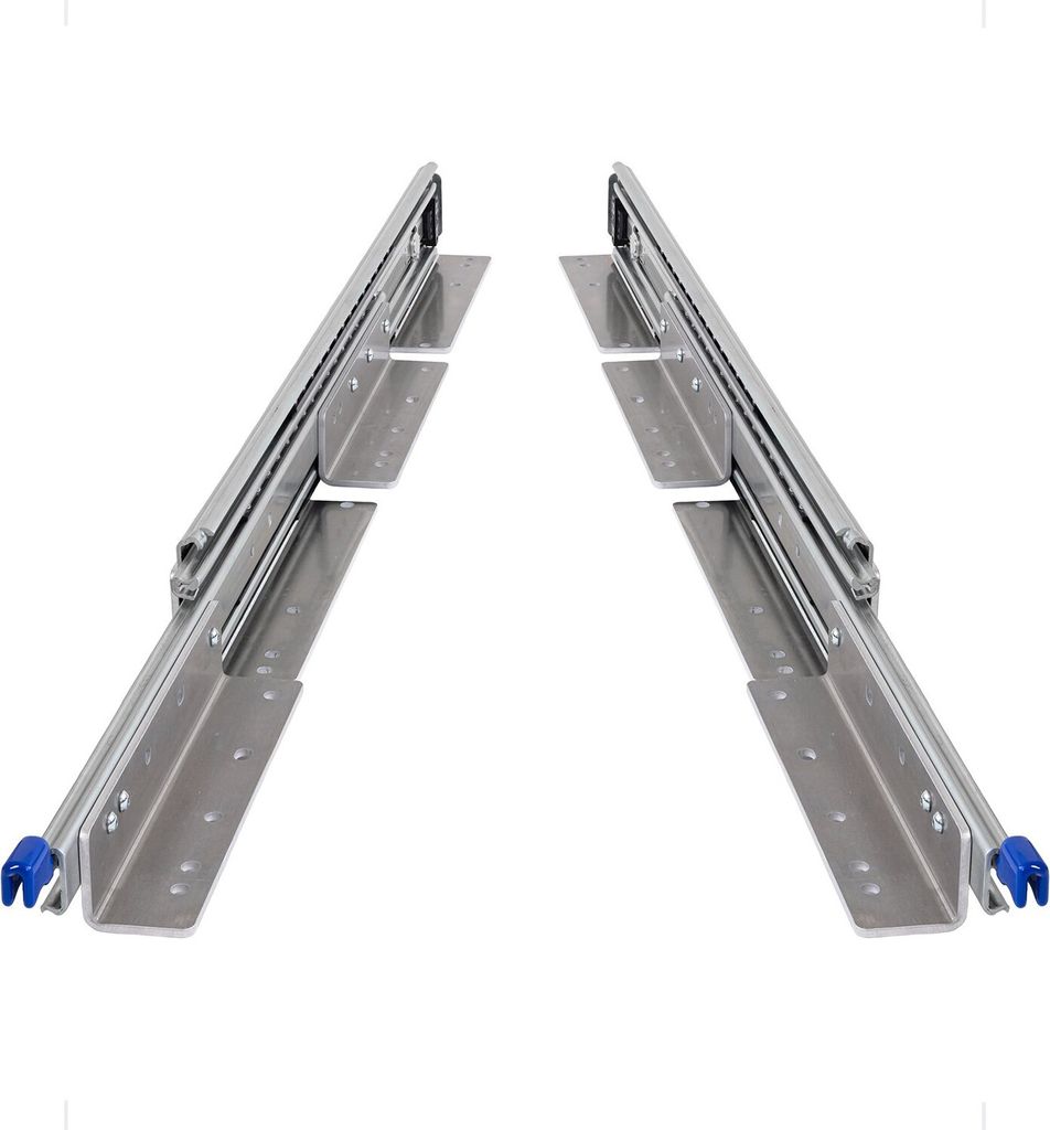 BRASOM Auszugsschienen - Schubladenschienen 500mm, 250kg, 20 inch, mit Bodenmontage und Schubladenhalterungen, Heavy Duty, Lock in/aus Schubladen S...