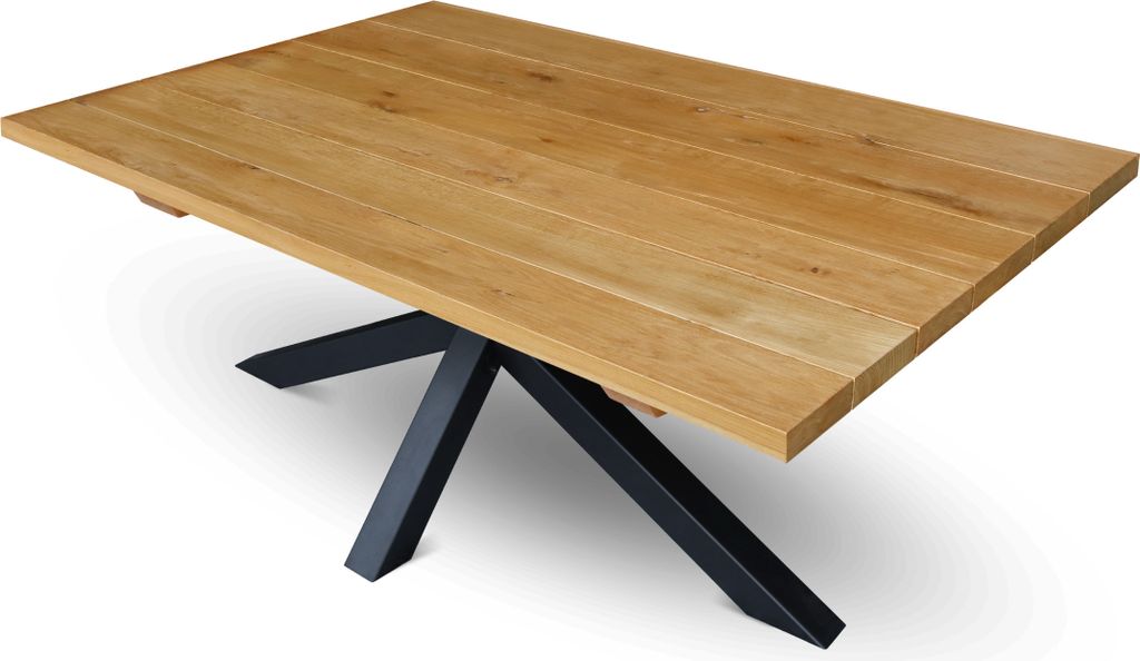 holz4home Tischplatte Massivholz Eiche Lamellen I Eichentisch Tischplatte I Gartentisch Esstischplatte Lamellenplatte Bohlenplatte