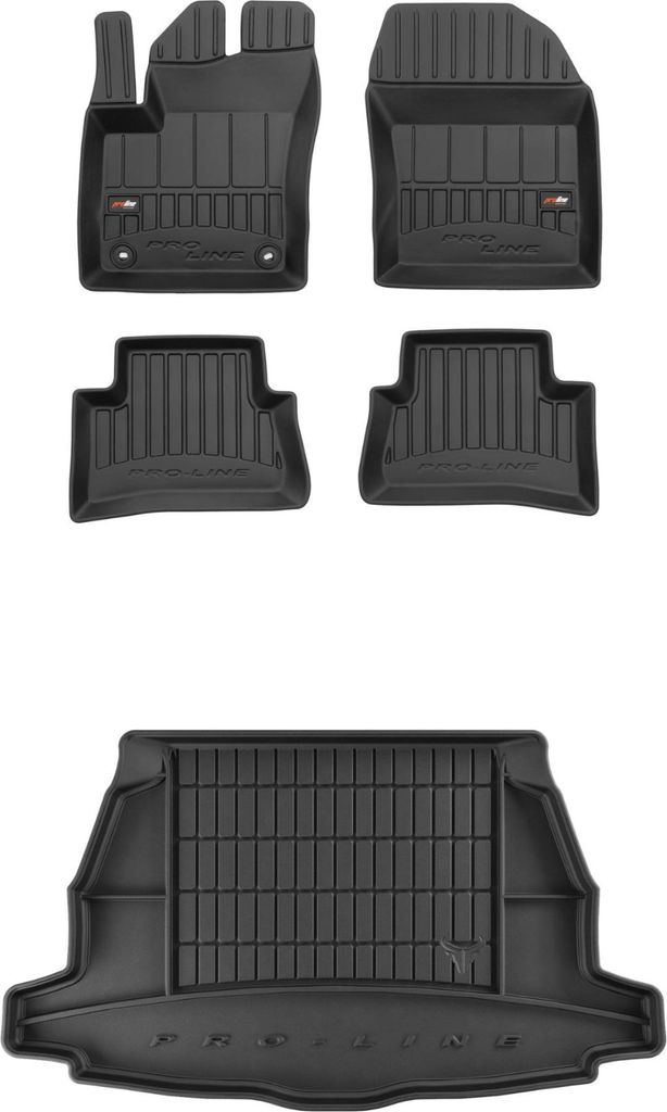 FROGUM Gummimatten Auto Fußmatten + Kofferraummatte für Toyota C-HR 2016-2019
