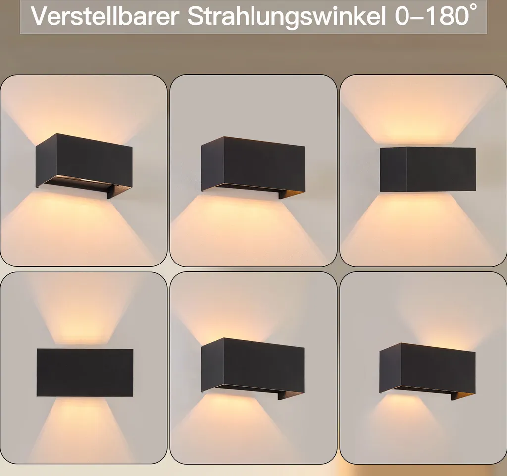 Éclairage Mural Jardin et Terrasse LED IP65 Applique Noire Design G9 - 3