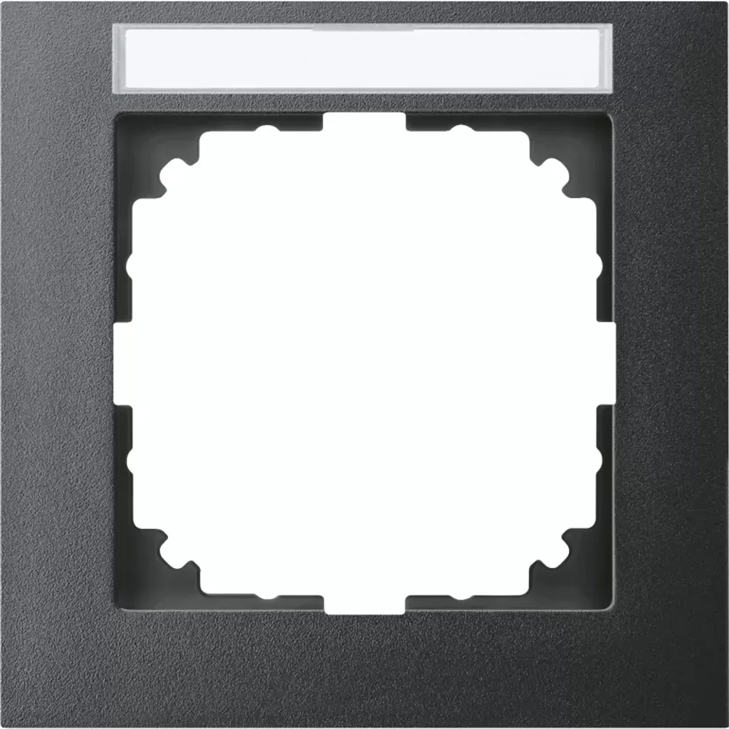 Merten M-Pure Cadre 1 Poste Anthracite avec Porte-Étiquette MEG4011-3614