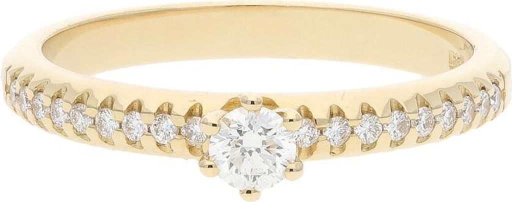 JuwelmaLux Damen Ring 585 Gold mit Brillanten JL41-07-0036 58