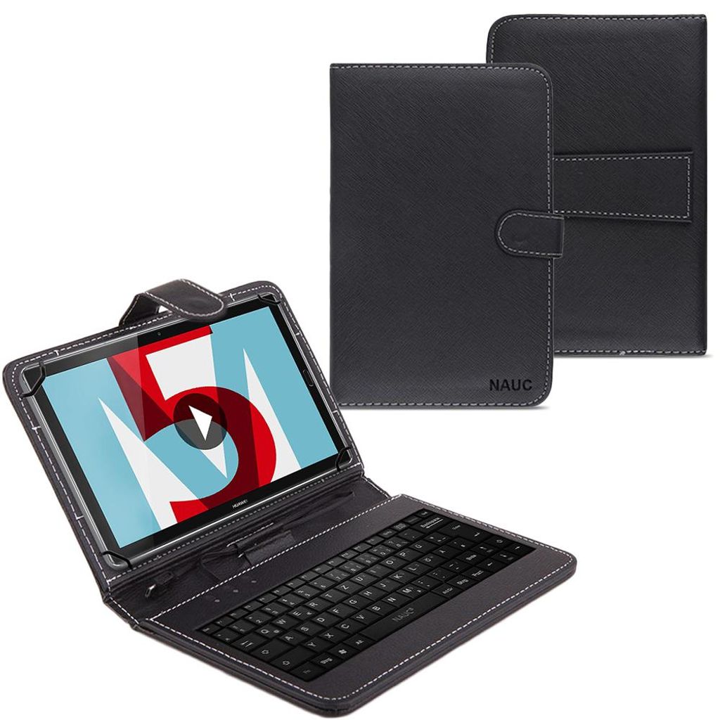 Huawei MediaPad T5 10.1 Tablet Tasche USB Tastatur Keyboard Produktbild 