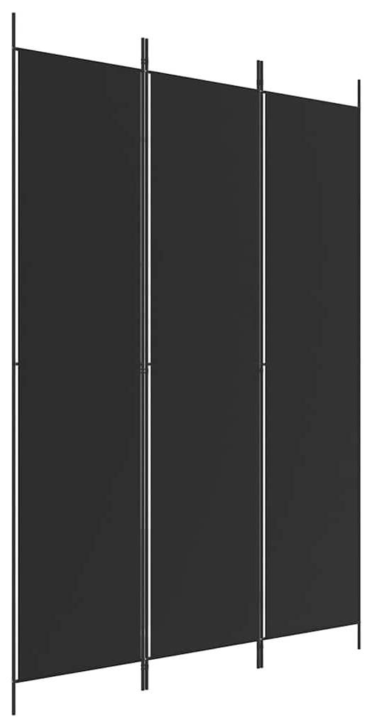 vidaXL 3-dílné plátno černé 150x220 cm látka Obrázek produktu 
