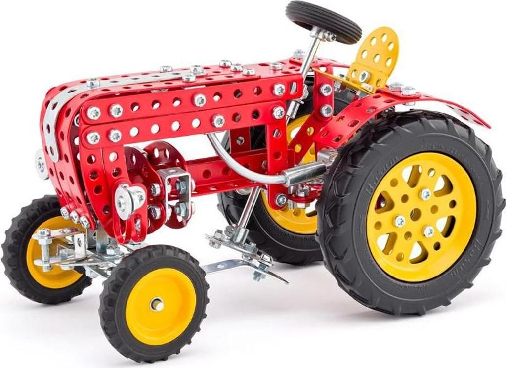Merkur Retrotraktor Bausatz – Modell mit beweglichem Lenkrad und ausführlicher Anleitung