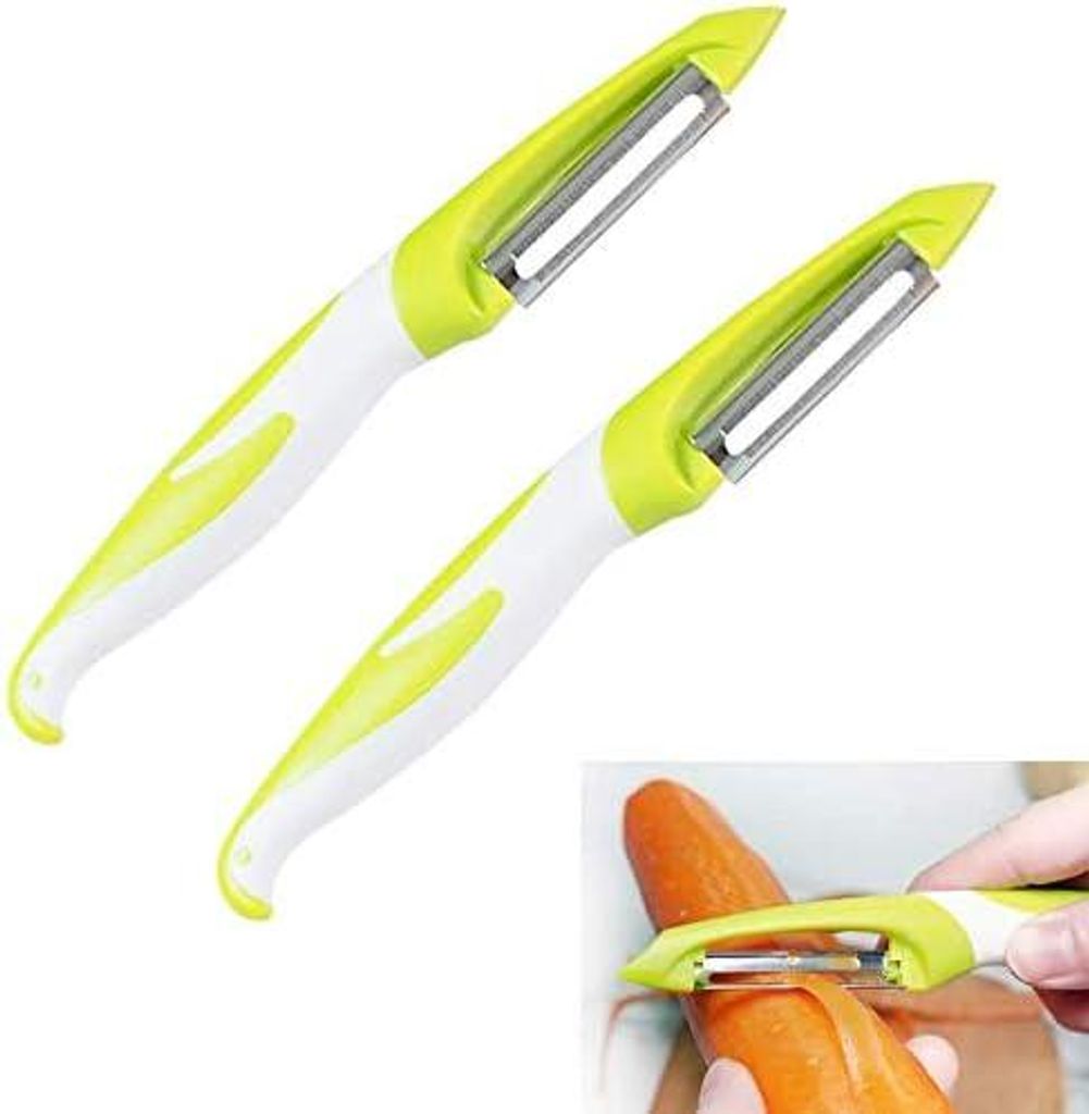 Gerader Schäler, Gemüseschäler und Obstschäler, Schwenkschäler, Julienne-Schäler, Kartoffelschäler, Karottenschäler (Grün)
