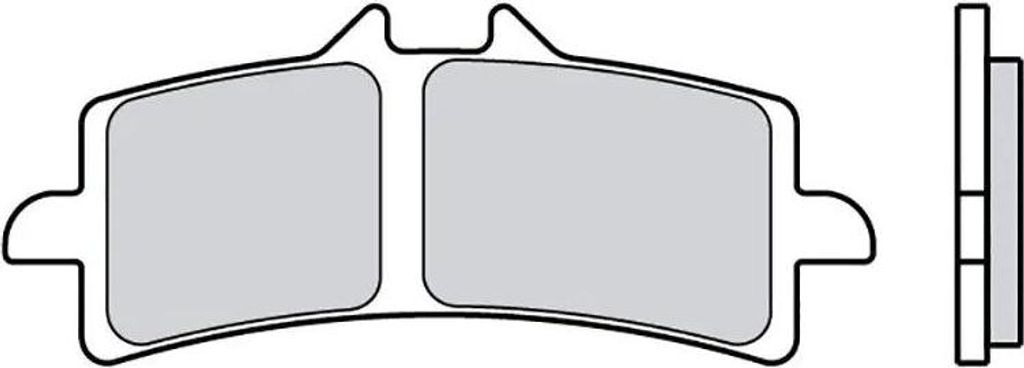 Brembo 07bb37sa Sinterbremsbeläge Durchsichtig Durchsichtig One Size