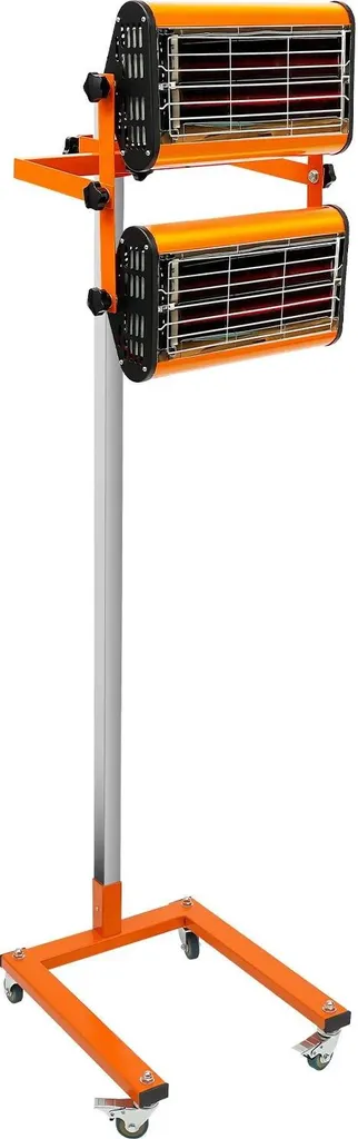 Sécheur de peinture infrarouge sur pied 2x1000W 220V avec minuterie 60 min