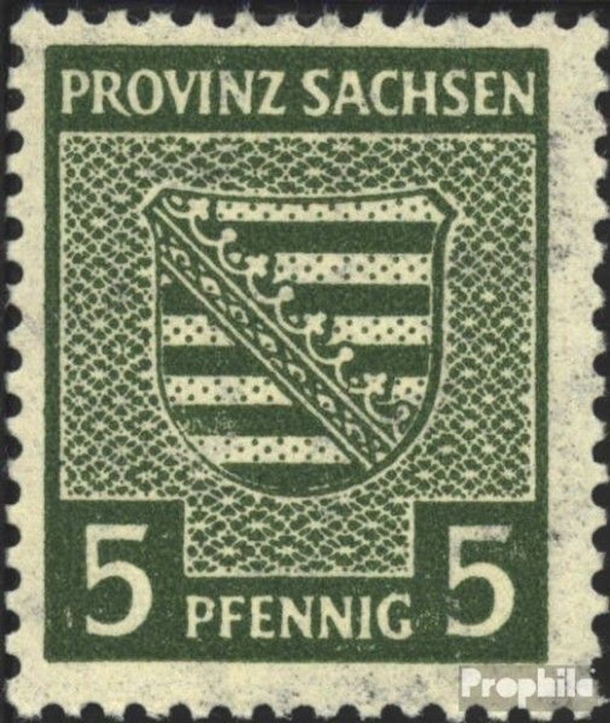 Briefmarken Sowjetische Zone (All.Bes.) 1946 Mi 75X a gestempelt Provinzwappen