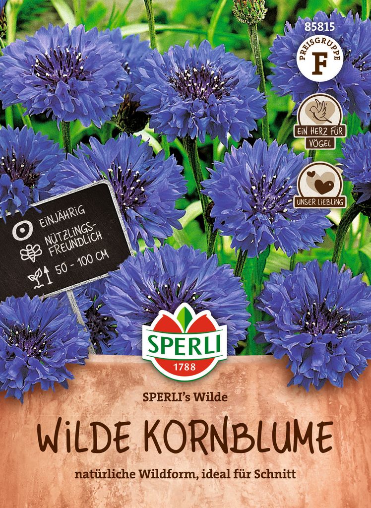 SPERLI Kornblumensamen Wilde Centaurea cyanus 100 Pflanzen Produktbild 