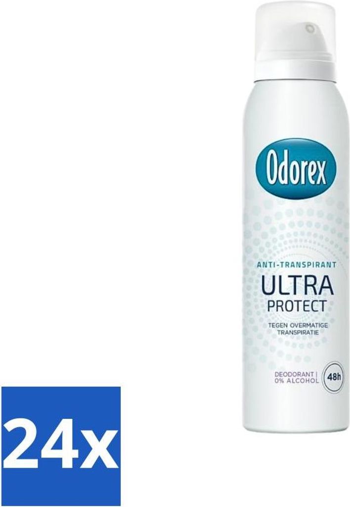 Odorex - Deodorant Spray - Ultra Protect - Extra Stark - 150 ml - Vorteilspack - 24 Stücke