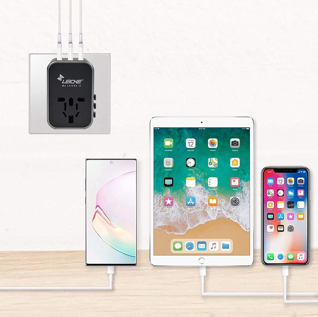 LEICKE Universaler Reiseadapter internationaler Produktbild 5