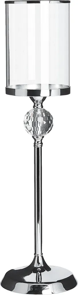 Porte-bougie pour Ambiance Mariage et Dîner Romantique Argent et Cristal