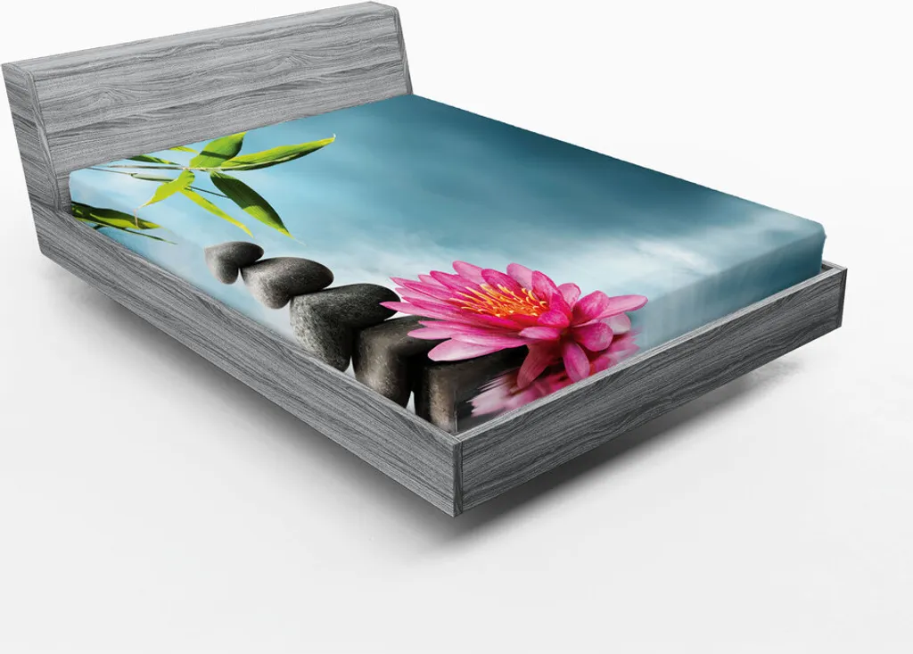 Drap-housse Zen 180x200 cm pour une Chambre Ambiance Spa et Yoga Relax