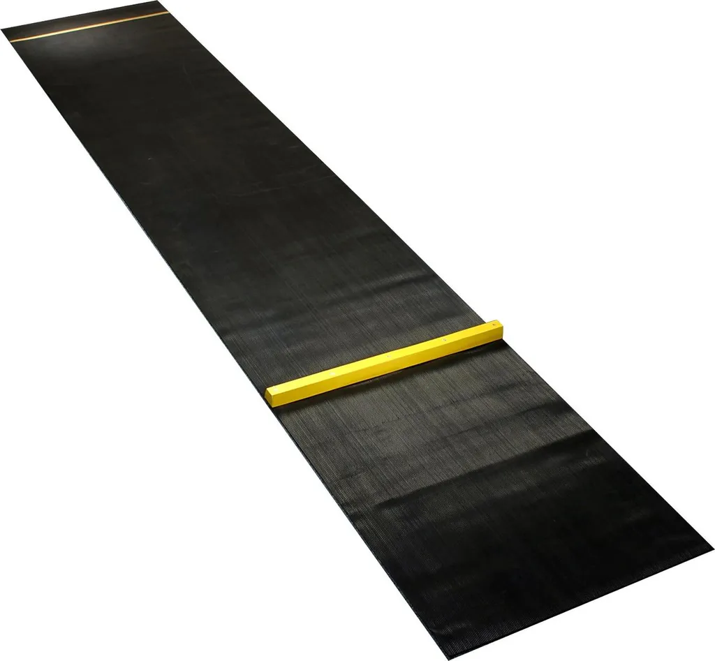 Tapis fléchettes robuste caoutchouc lourd 300x60cm oche de tir pro