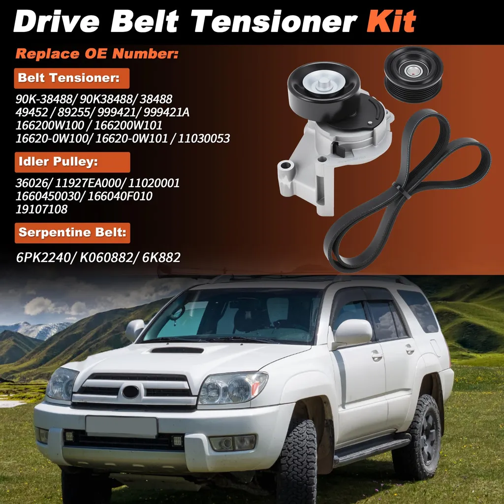 Ensemble Tendeur de Courroie de Moteur pour Lexus LX470 et GX470 V8