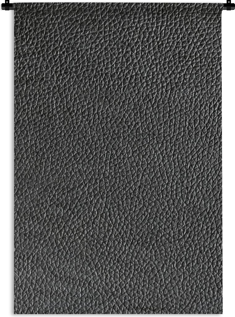 MuchoWow Wandteppich Wandbehang Leder - Lederoptik - Schwarz - Hell 120x180 cm Tapisserie Dekoration Wandtuch - Schlafzimmer - Dekorationen für ...