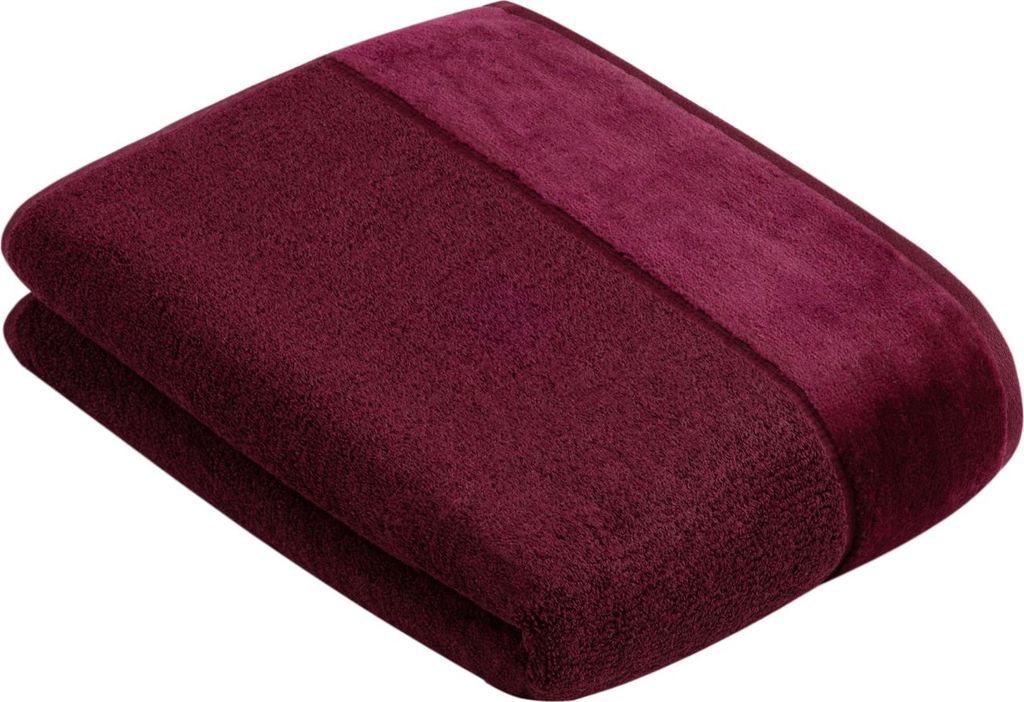 Vossen Duschtuch Pure Vegan Life Farbe berry Größe 67x140 Produktbild 