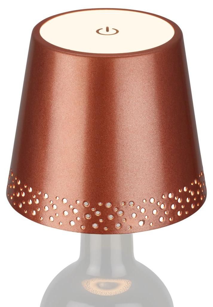Lampada a batteria a LED, rame opaco, modulo LED/2,6W Immagine del prodotto 