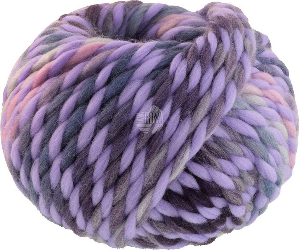 Lana Grossa - Dolce 0007 lila fliederrosa aubergine blaugrau