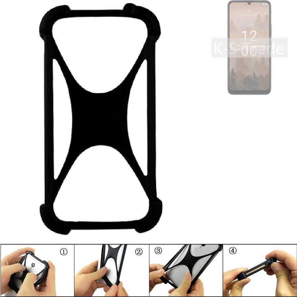 K-S-Trade Handy-Hülle Schutz-Hülle kompatibel mit Nokia C31 Silikon Bumper TPU Softcase Smartphone Stoßschutz, schwarz