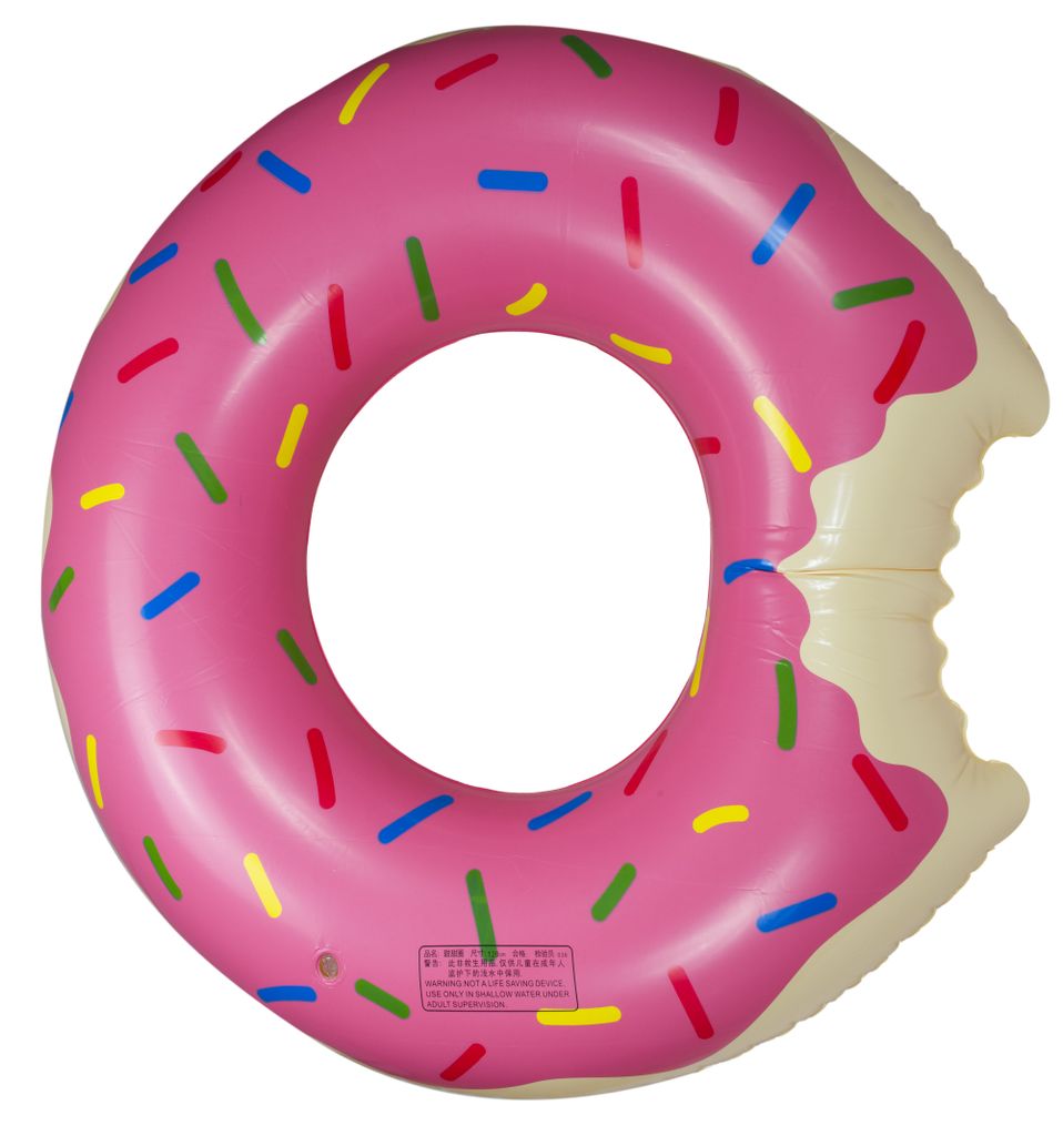 Aga Aufblasbarer Ring Donut 110 cm rosa