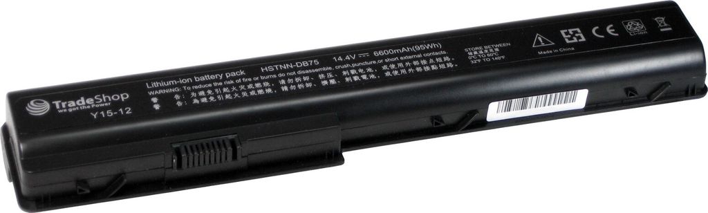Trade-Shop AKKU 6600mAh für HP Pavilion DV7 DV8 DV7T HSTNN-DB75 HSTNN-IB74 HDX18