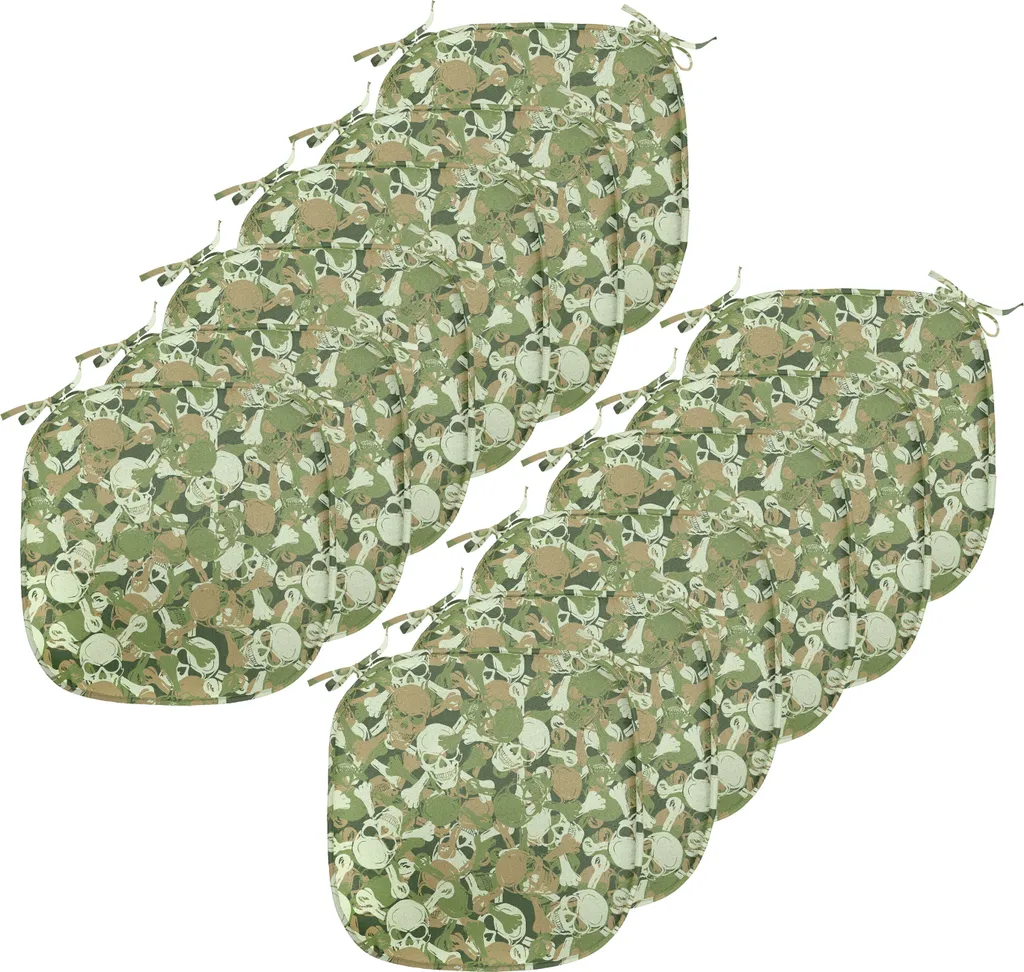 Cuscini Sedie 12 Pezzi ABAKUHAUS 40x40 Camo - Prezzo Imbattibile