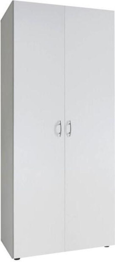 Kleiderschrank klein Weiß BASE 80 cm breit Produktbild 5