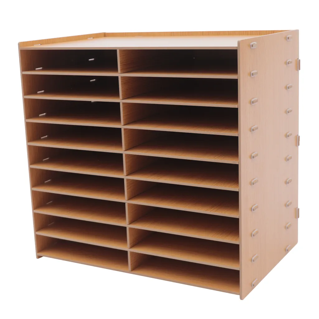 Étagère de Bureau pour Rangement de Magazines et Livres à Domicile
