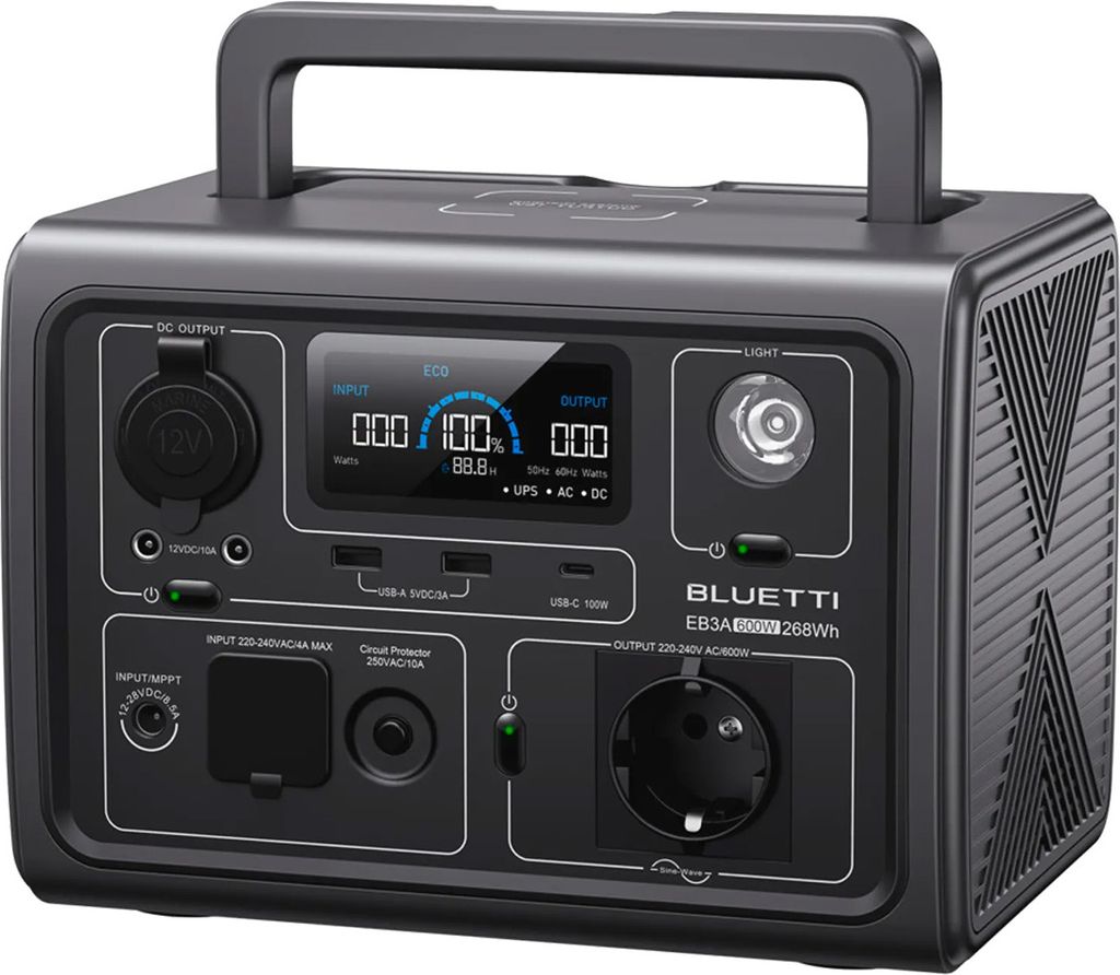 Bluetti Powerstation EB3A 600W / 268Wh Surge 1200W Obrázok produktu 1