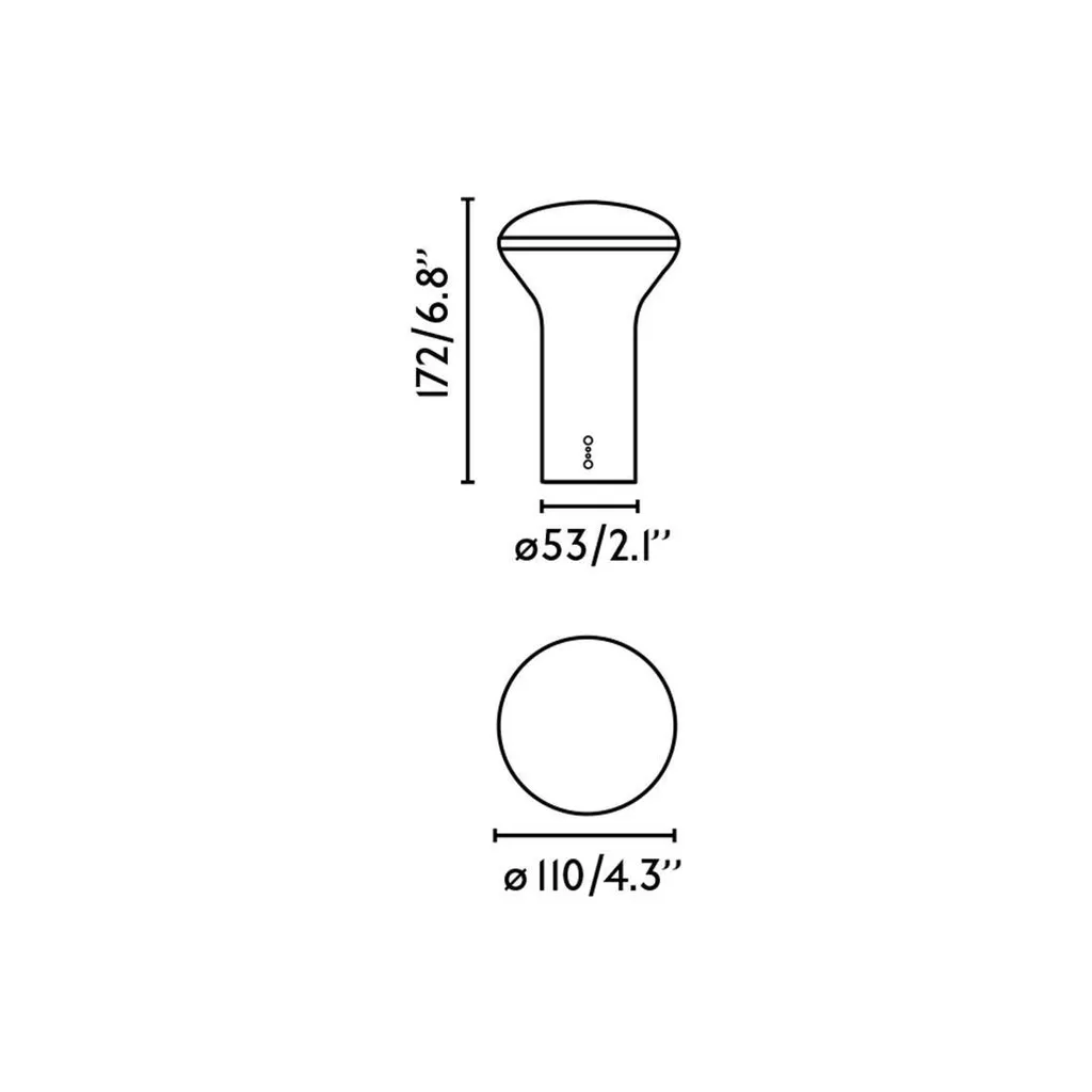 Lampe de table BUDDY LED 3W 2700K blanc opalin H17,2cm design moderne - 5