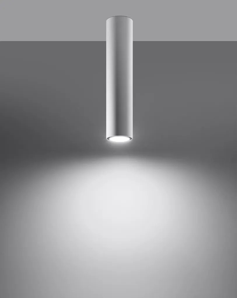 Lampada a soffitto LAGOS 40 bianco 1xGU10 10W acciaio 40x6x6cm Sollux Lighting - 28