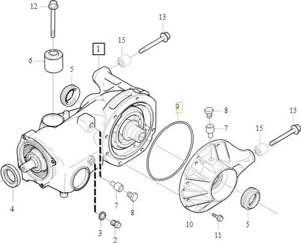 Kit joint d'étanchéité essieu arrière pour Volvo XC90 V70 S80 S60 OE