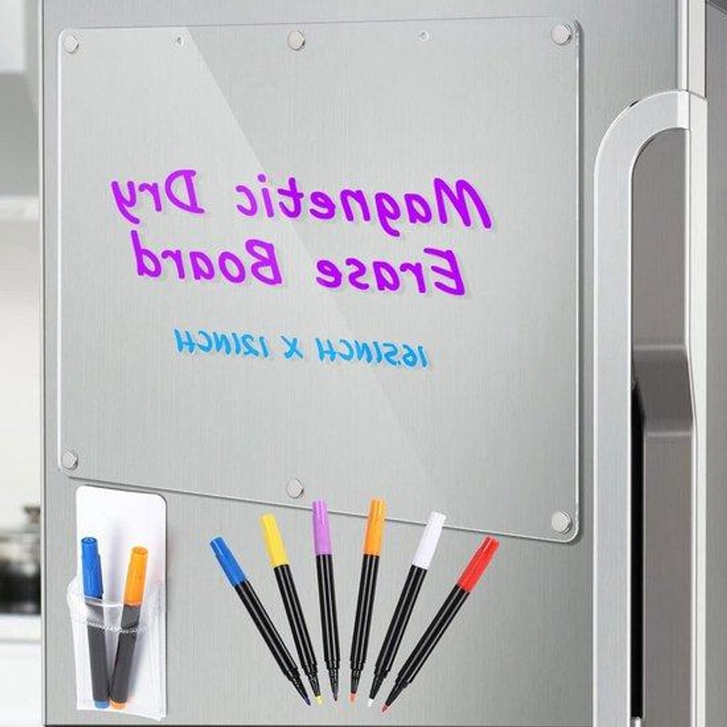 Translucenter Magnetisches Planbrett - Durchsichtiges Kunststoffmaterial - 42x30 Zoll - Weiß