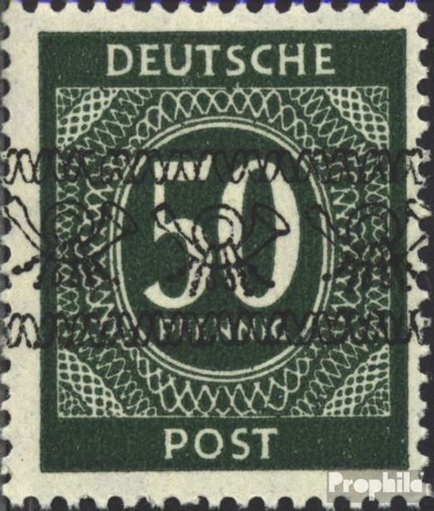 Briefmarken Bizone (Alliierte Besetzung) 1948 Mi 66I postfrisch Posthörnchen (Bandaufdruck)