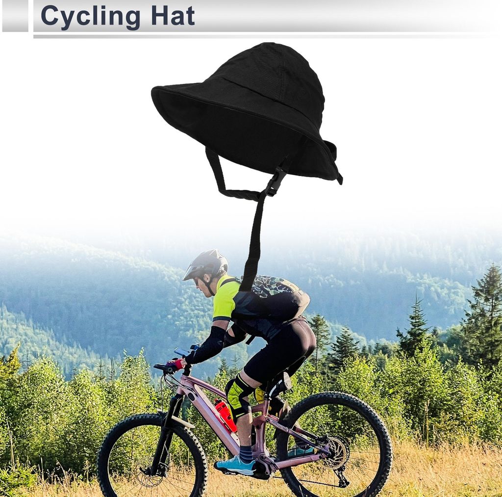 Fahrradmütze Atmungsaktive Sonnenschutz Innenfutter Aus Baumwolle Schwarz 37x27cm 1 Stück