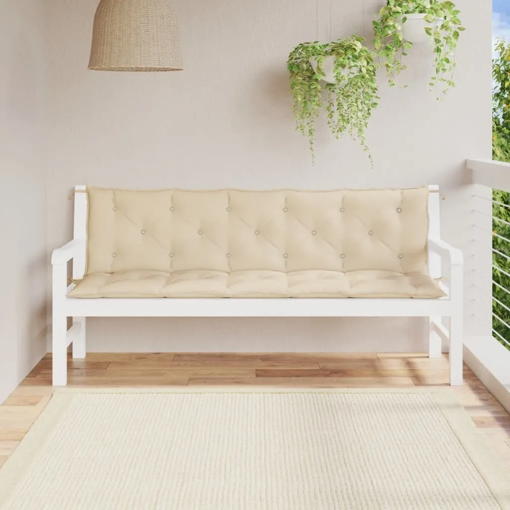 Best Möbel Cuscini per panca da giardino 2 pz. Beige 180x50x7 cm Tessuto Oxford - Cuscini per mobili da giardino CL2211680 1pacco