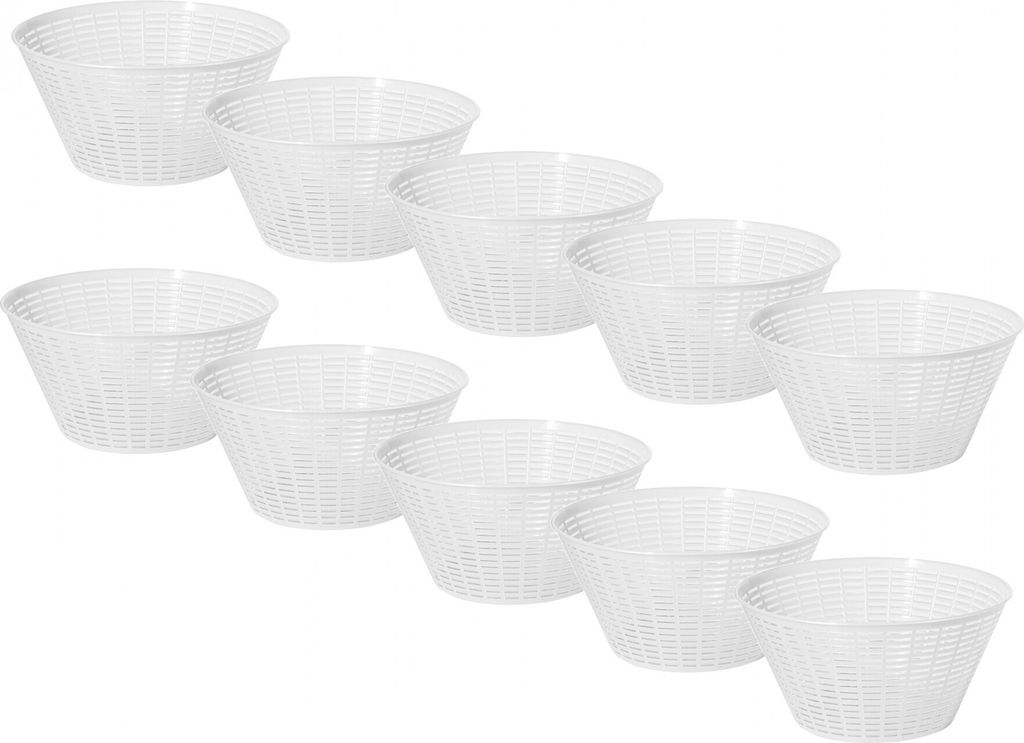 10 x Käseform 1.8kg Ricotta 20.3x11cm, Käse Form, Kaseform, Kase Form, Käse Formen, Käseformen
