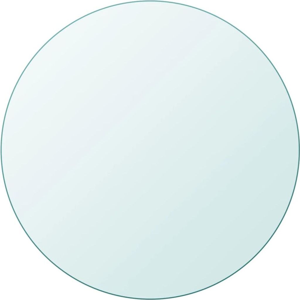 vidaXL Tischplatte aus gehärtetem Glas rund 700 mm Produktbild 