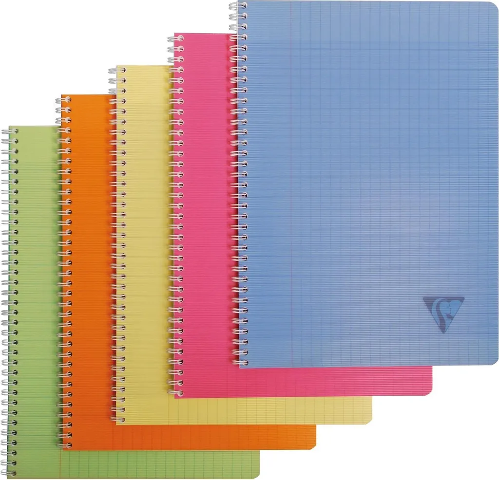 Quaderno A4 Spirale Linicolor Righe Francesi Seyes 90g Clairefontaine