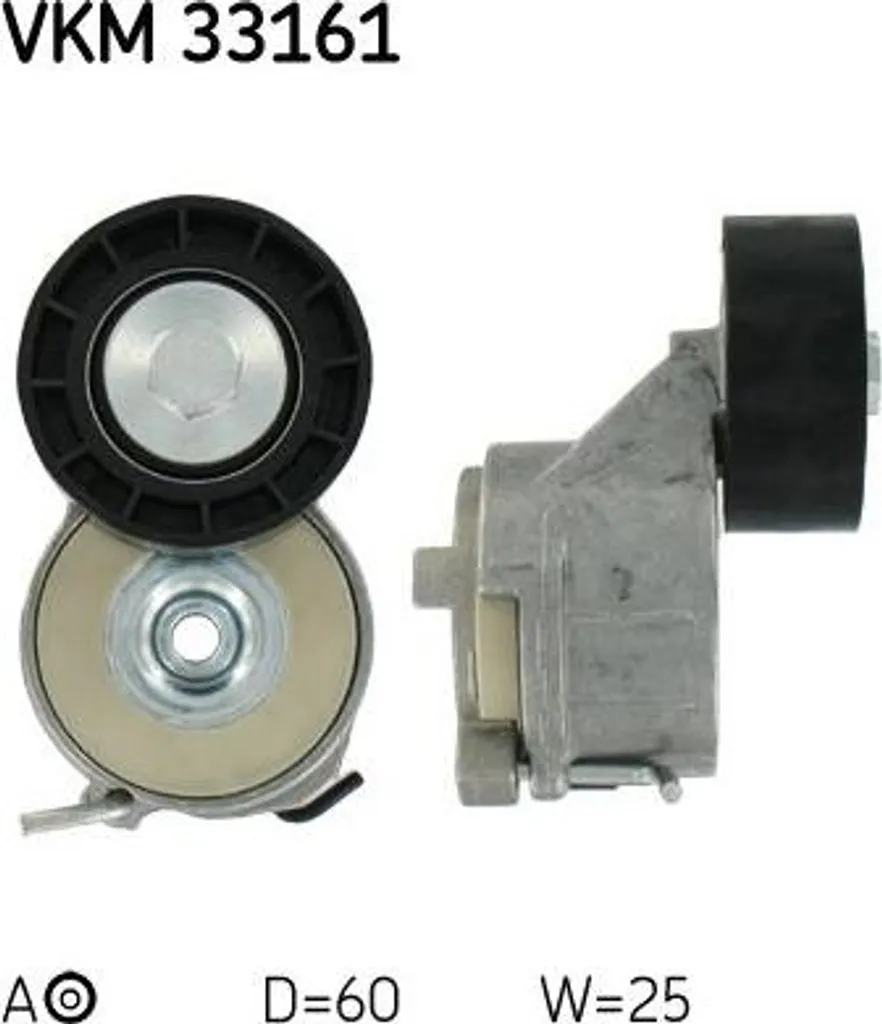 Galet Tendeur Robuste SKF VKM 33161 pour Courroie Crantée OE 1611424880