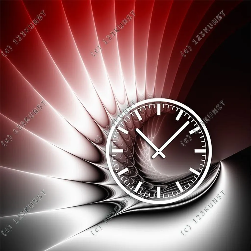 Arredo Parete: Orologio Dixtime 3848 Moderno 50x50cm in Alluminio