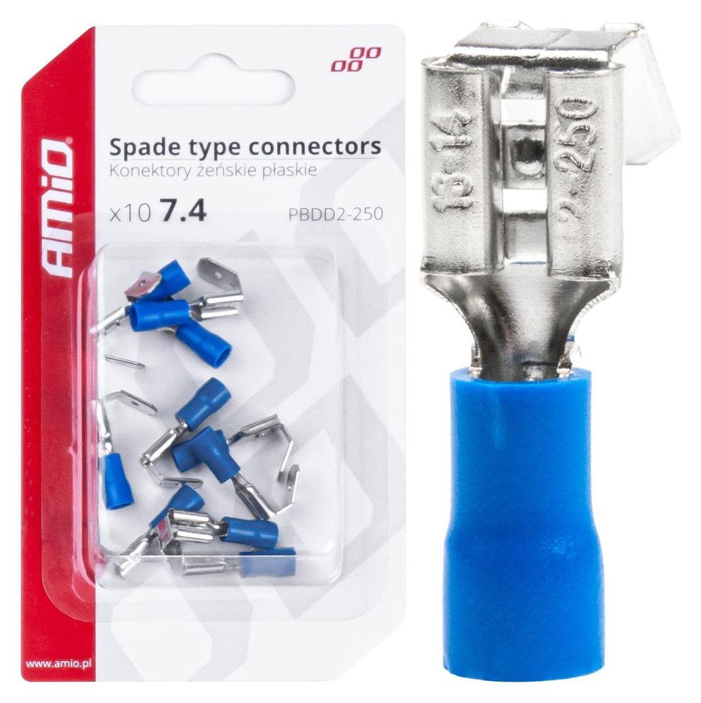 Sada plochých koncoviek 7,4 mm 1,5–2,5 mm² 15 A 10 ks Obrázok produktu 