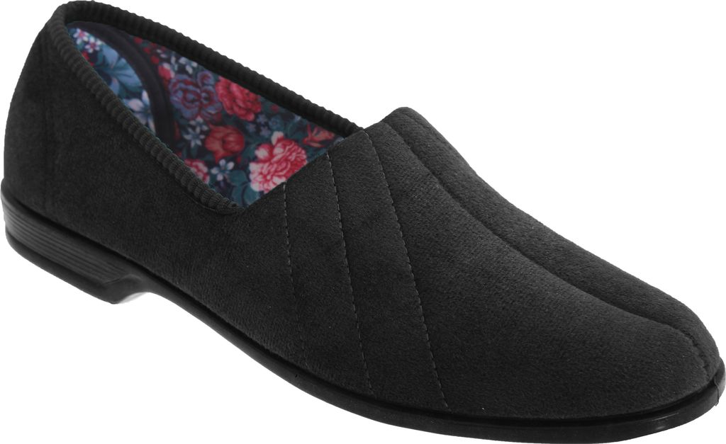 Sleepers Audrey III Damen Hausschuhe / Pantoffeln, Velours DF501 (39 EUR) (Schwarz)